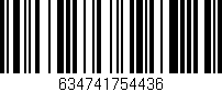Código de barras (EAN, GTIN, SKU, ISBN): '634741754436'