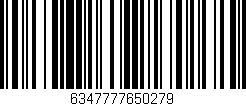 Código de barras (EAN, GTIN, SKU, ISBN): '6347777650279'
