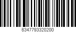 Código de barras (EAN, GTIN, SKU, ISBN): '6347793320200'
