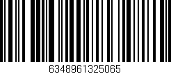 Código de barras (EAN, GTIN, SKU, ISBN): '6348961325065'