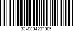 Código de barras (EAN, GTIN, SKU, ISBN): '6349004287005'