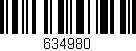 Código de barras (EAN, GTIN, SKU, ISBN): '634980'