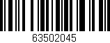 Código de barras (EAN, GTIN, SKU, ISBN): '63502045'