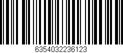 Código de barras (EAN, GTIN, SKU, ISBN): '6354032236123'