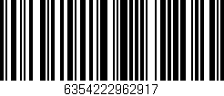 Código de barras (EAN, GTIN, SKU, ISBN): '6354222962917'