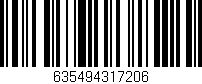 Código de barras (EAN, GTIN, SKU, ISBN): '635494317206'