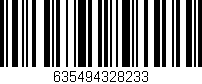 Código de barras (EAN, GTIN, SKU, ISBN): '635494328233'