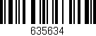 Código de barras (EAN, GTIN, SKU, ISBN): '635634'