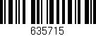 Código de barras (EAN, GTIN, SKU, ISBN): '635715'