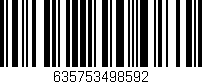 Código de barras (EAN, GTIN, SKU, ISBN): '635753498592'