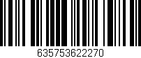 Código de barras (EAN, GTIN, SKU, ISBN): '635753622270'