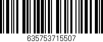 Código de barras (EAN, GTIN, SKU, ISBN): '635753715507'