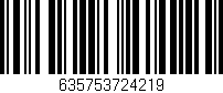 Código de barras (EAN, GTIN, SKU, ISBN): '635753724219'
