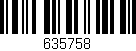 Código de barras (EAN, GTIN, SKU, ISBN): '635758'
