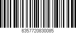 Código de barras (EAN, GTIN, SKU, ISBN): '6357720830085'