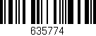 Código de barras (EAN, GTIN, SKU, ISBN): '635774'