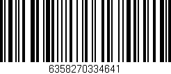 Código de barras (EAN, GTIN, SKU, ISBN): '6358270334641'