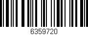 Código de barras (EAN, GTIN, SKU, ISBN): '6359720'