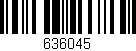 Código de barras (EAN, GTIN, SKU, ISBN): '636045'