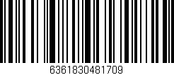 Código de barras (EAN, GTIN, SKU, ISBN): '6361830481709'
