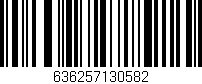 Código de barras (EAN, GTIN, SKU, ISBN): '636257130582'