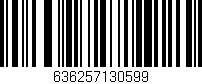Código de barras (EAN, GTIN, SKU, ISBN): '636257130599'