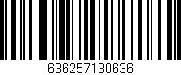 Código de barras (EAN, GTIN, SKU, ISBN): '636257130636'