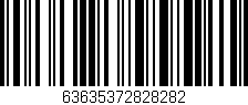 Código de barras (EAN, GTIN, SKU, ISBN): '63635372828282'