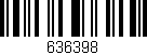 Código de barras (EAN, GTIN, SKU, ISBN): '636398'