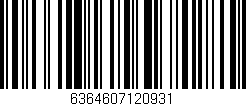 Código de barras (EAN, GTIN, SKU, ISBN): '6364607120931'