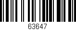 Código de barras (EAN, GTIN, SKU, ISBN): '63647'