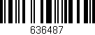 Código de barras (EAN, GTIN, SKU, ISBN): '636487'