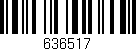 Código de barras (EAN, GTIN, SKU, ISBN): '636517'