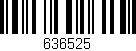 Código de barras (EAN, GTIN, SKU, ISBN): '636525'