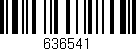 Código de barras (EAN, GTIN, SKU, ISBN): '636541'