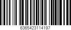 Código de barras (EAN, GTIN, SKU, ISBN): '6365423114197'
