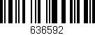 Código de barras (EAN, GTIN, SKU, ISBN): '636592'
