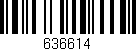 Código de barras (EAN, GTIN, SKU, ISBN): '636614'