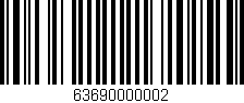 Código de barras (EAN, GTIN, SKU, ISBN): '63690000002'