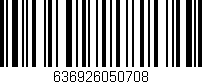 Código de barras (EAN, GTIN, SKU, ISBN): '636926050708'