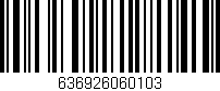 Código de barras (EAN, GTIN, SKU, ISBN): '636926060103'
