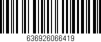 Código de barras (EAN, GTIN, SKU, ISBN): '636926066419'
