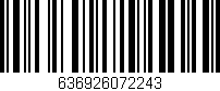 Código de barras (EAN, GTIN, SKU, ISBN): '636926072243'