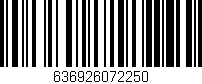 Código de barras (EAN, GTIN, SKU, ISBN): '636926072250'