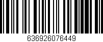 Código de barras (EAN, GTIN, SKU, ISBN): '636926076449'