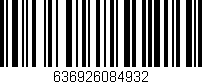 Código de barras (EAN, GTIN, SKU, ISBN): '636926084932'