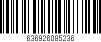 Código de barras (EAN, GTIN, SKU, ISBN): '636926085236'