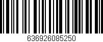 Código de barras (EAN, GTIN, SKU, ISBN): '636926085250'
