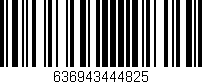 Código de barras (EAN, GTIN, SKU, ISBN): '636943444825'
