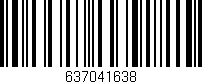 Código de barras (EAN, GTIN, SKU, ISBN): '637041638'